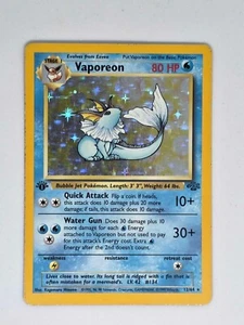vaporeon jungle holo 1st edition 12/64 - Picture 1 of 4