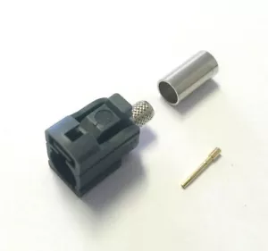 Conector coaxial RF automotriz código G gris conector hembra FAKRA SMB 5 piezas RG58 LMR195 - Imagen 1 de 4