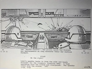 Star wars storyboards Empire Strikes Back movie prop HOTH AT-AT DRIVERS EARLY - Picture 1 of 16