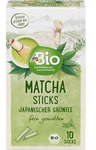 dmBio Grüner Tee Matcha Sticks (10 Stück), 20 g - Bild 1 von 3