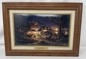 2000 Harvest Moon Ball Framed Photo Personal Linen by Terry Redlin 13 1/4x19 - Picture 1 of 10