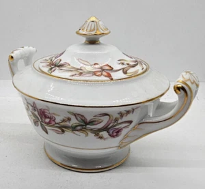 Sango Porcelain Sugar Bowl with Lid Colorful Floral Design - Picture 1 of 4
