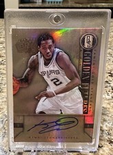 2011-12 Panini Gold Standard Golden Future Kawhi Leonard RC AUTO Read Descript!