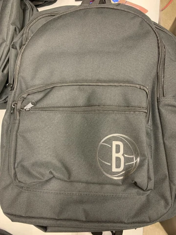 foco Brooklyn Nets NBA Backpack Black Canvas Zip Pack Cover