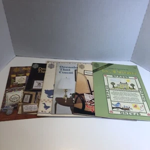6 Designs by Gloria & Pat Assorted Cross Stitch Pattern Books Lot Saying Message - Picture 1 of 16