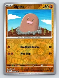 Basic Diglett HP 50 Headbutt Bounce MudSlap Earth Rarity Brown - Imagen 1 de 10