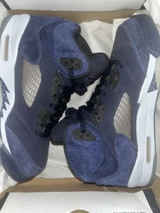 Air Jordan 5 “Midnight navy” Colorway GS Authentic - Picture 1 of 7