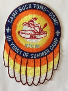 Camp Buck Toms 1995 parche de bolsillo cs - Imagen 1 de 1