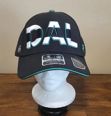 Dallas Stars NHL Fanatics Authentic Pro Black Hat Stretch Fit M/L - New - Image 1 of 4
