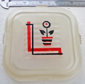 Vintage Art Deco Federal Glass Satin Glass Dish Lid - Picture 1 of 6