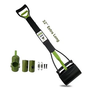 32" Pooper Scooper for Large Medium Small Dogs with Bag Attachment, Extra Long - Picture 1 of 7