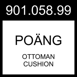 IKEA POANG POÄNG Ottomane Kissen Glose off-white 901.058.99 - Bild 1 von 1