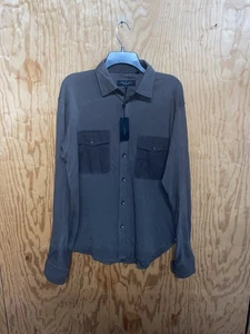 Rag & Bone Men’s Medium  Taupe Engineered Jack Shirt $275 - Picture 1 of 18
