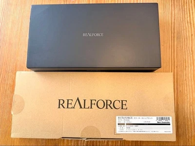 Topre Realforce RC1 English Layout 45g Keyboard with 22 Dark Blue Keycaps Set - Image 1 of 4