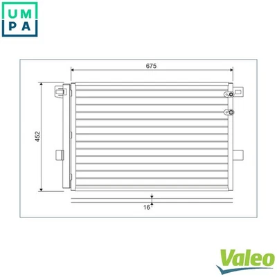 CONDENSER AIR CONDITIONING 814054 FOR VW CFPA 2.0L CNFB/CSHA/CNEA/CNFA 2.0L - Image 1 of 4