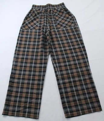 Natural Life Women's Beckett Flannel Pant CA4 Brown Grey Plaid Size XS NWT - Image 1 of 4