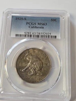 1925 S California Diamond Jubilee Commemorative Half Dollar PCGS MS63 - Image 1 of 4