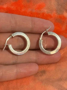 Lot d005 earrings hoops cute 925 sterling silver - Picture 1 of 8