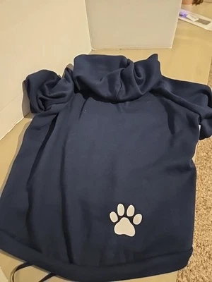 Sudadera con capucha para perro M azul marino Foto 1 de 4