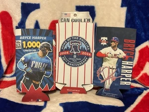 BRYCE HARPER #3 PHILADELPHIA PHILLIES KOOZIE CAN DRINK HOLDER WINCRAFT SET 3 NEW - Picture 1 of 13