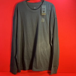 Under Armour Project Rock Cuffed Long Sleeve T Shirt Men's Sz XL Black NWT - Picture 1 of 5