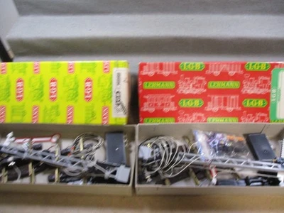 LGB Spur G 2 x 5029 Elektrisches Flügelsignal Mast in OVP H155 - Bild 1 von 4