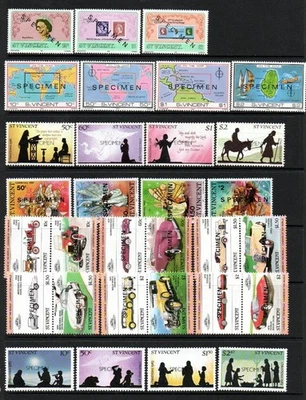 ST VINCENT COMO NUEVO 1980-1987 JUEGOS SELECCIÓN (ESPECIMEN) X 2 ESCANEOS Foto 1 de 2