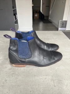 Ted Baker Chelsea Botas Camroon 4 Diseñador Cuero Negro UK9 - Imagen 1 de 9