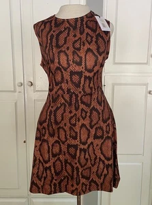 Mini Vestido WeWoreWhat Revolve Muscle Tank Estampado Piel de Serpiente Talla Mediana - Imagen 1 de 8