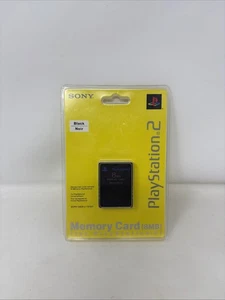 Sony Playstation 2 Memory Card (8MB) Black OEM New Factory Sealed FAST SHIPPER - Picture 1 of 2