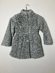 Juicy couture Kids Coat Girls 7 Gray Super Soft Fuzzy Warm Snap Closure - Picture 1 of 7