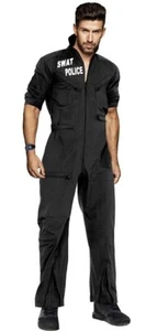 SWAT Man Adult Costume UNISEX Police Special Ops Military Fancy Dress - Picture 1 of 4