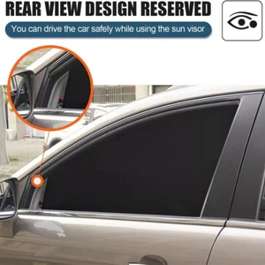 4PCS Magnetic Car Window Sun Shade Cover Curtain Front Rear Shield UV Protection - Bild 1 von 10