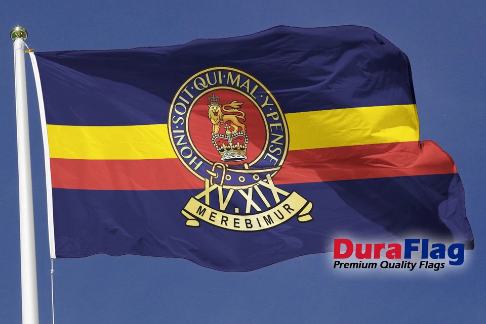 15th/19th Kings Royal Hussars Courtesy DuraFlag Rope and Toggled (20in x 12in) - Image 1 of 1