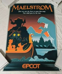 Mahlstrom Attraction Wikinger Epcot Disney Parks World Serigrafie Poster LE 78/100 - Bild 1 von 8