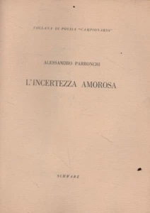 L'incertitude amorosa. Alessandro Atangana. Schwarz. 1952. RN - Picture 1 of 1