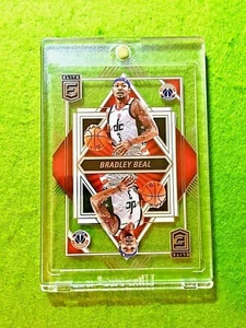 BRADLEY BEAL CLEAR CARD JERSEY#3 WIZARDS 2021-22 Donruss Elite DECK Bradley Beal - Picture 1 of 12