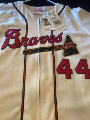Hank Aaron 1957 Mitchell And Ness Authentic Jersey 56 3XL NWT Cover