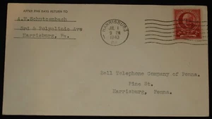 1940 FDC HARRISBURG FIRST DAY OF ISSUE COVER FAMOUS AMERICAN #870 HOPKINS 2 cent - Picture 1 of 2