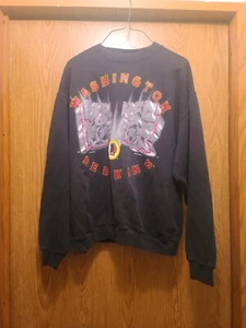 Vintage Washington Redskins NFL On Fox 1995 Sweatshirt Mens Large Made in USA - Picture 1 of 7