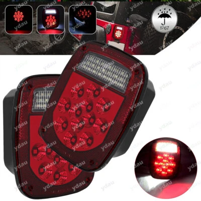 Luz trasera 39LED ámbar giro con luz de matrícula para Jeep Wrangler YJ TJ CJ Van Foto 1 de 4