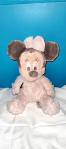 Pastel DISNEY Minnie Mouse Plush Rattle 12". Pink and gray. Lovey.  - Picture 1 of 7