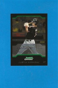 Justin Morneau 2004 Bowman Chrome BDP137 RC rookie Mint