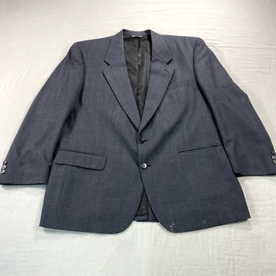 Blazer Christian Dior Para Hombres 48R Abrigo Deportivo de Lana Azul Traje Chaqueta 2 Botones * Foto 1 de 4