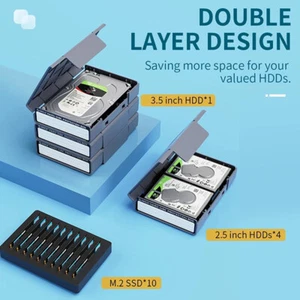 ORICO 3.5" Portable Hard Disk Protection Case Hard Drive External Storage Case - Photo 1/16