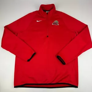 Maglione Nike Dri-Ft Uomo Taglia M Traverse City Pit Spitters Baseball 1/4 Zip Rosso - Foto 1 di 4