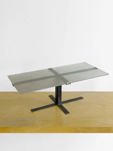   1950 TABLE BASSE ART-DECO MODERNISTE BAUHAUS CONSTRUCTIVISTE Adnet UAM  - Picture 1 of 2