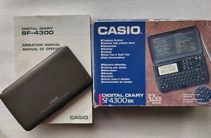 #SE1239# Casio 32KB Digital Diary SF-4300BK Taschenrechner Elektronischer Organizer. - Bild 1 von 9