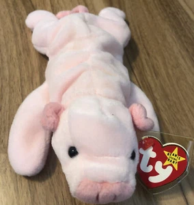 Ty 4005 Beanie Babys Quietscher das Schwein 8 Zoll Plüschtier - TOP ZUSTAND - Bild 1 von 8