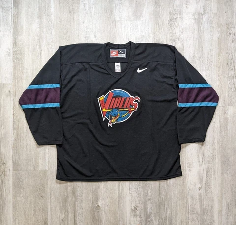 RARE Vintage Nike IHL Detroit Vipers Hockey Jersey Men's Size XL Made In Canada Cover